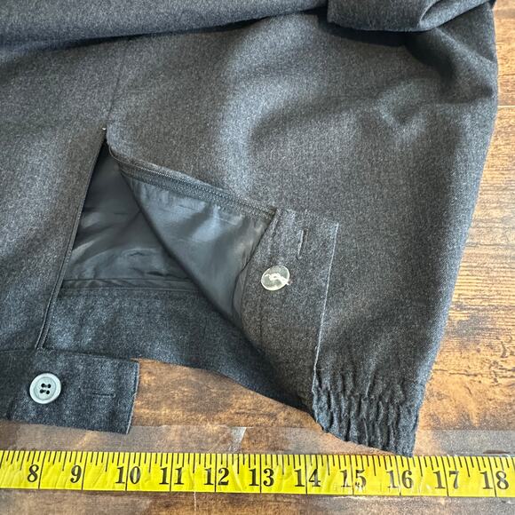 Vintage Talbots 100 Wool Pleated Skirt 14 Academia Preppy Goth Minimalist EUC - Picture 3 of 8